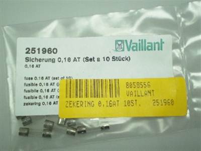 Vaillant zekering 0,16at 10st. 251960
