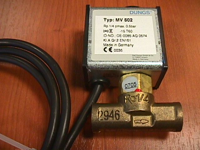 Dungs mv 502 1/4'' 218974 met vaste kabel