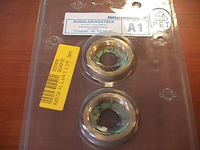 Grundfos passtuk a1 brons 5/4''x1.1/2'' 30mm 535040 Grundfos passtuk a1 brons 5/4''x1.1/2'' 30mm 535040