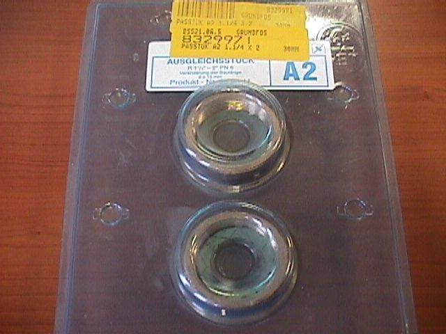 Grundfos passtuk a2 brons 5/4''x2'' 30mm 535041 Grundfos passtuk a2 brons 5/4''x2'' 30mm 535041