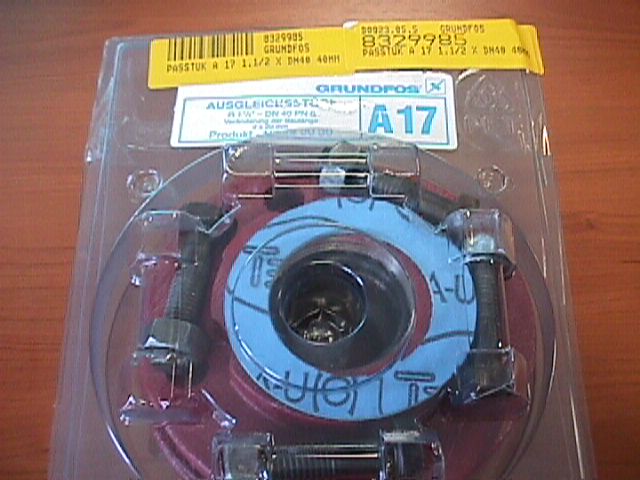 Grundfos passtuk a17 gietijzer 1.1/2''xdn40 40mm 535056 Grundfos passtuk a17 gietijzer 1.1/2''xdn40 40mm 535056