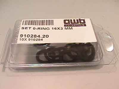 Awb o ring 16 x 3 mm (set) a910284.20 10 stuks